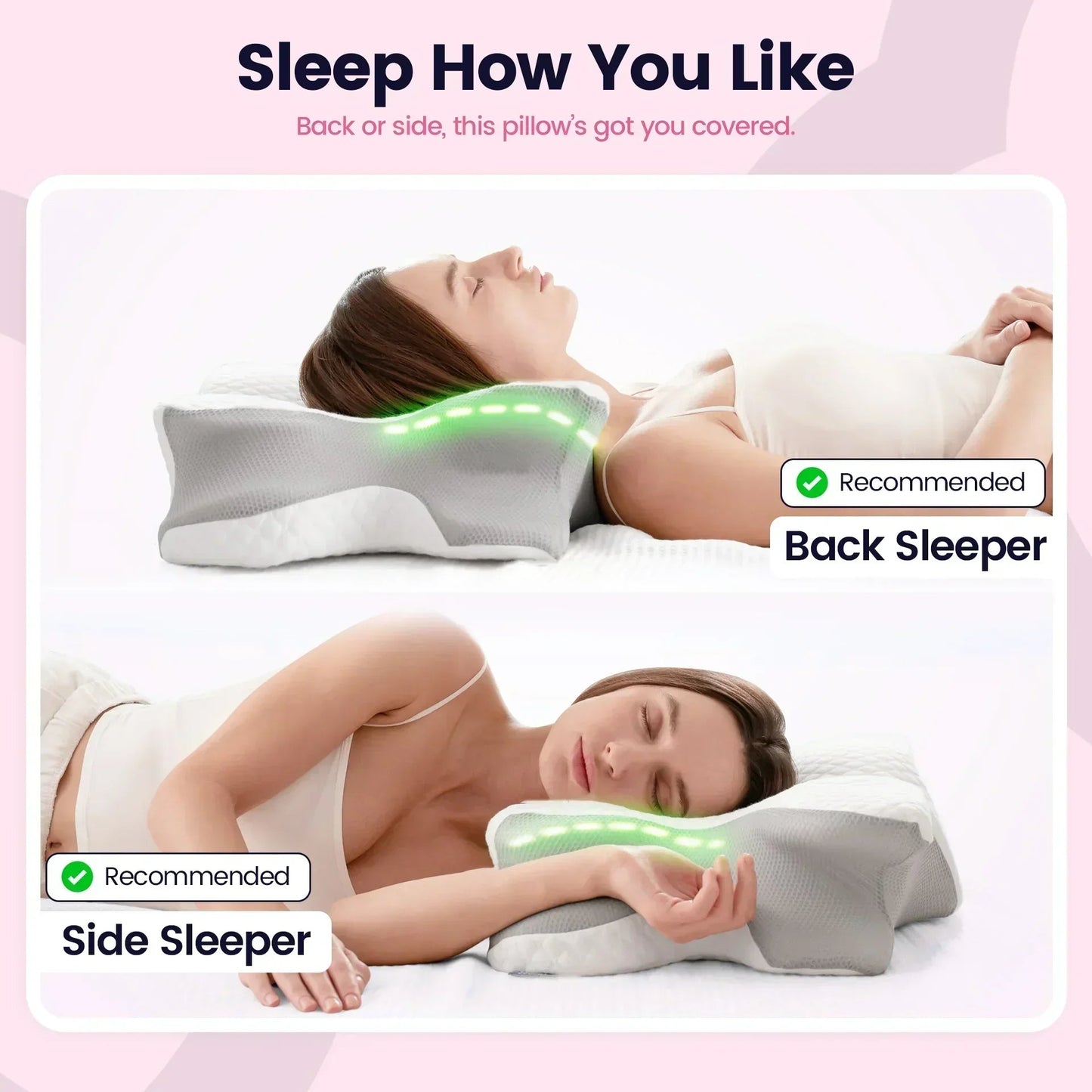 Celinva™ Ergonomic Sleep Pillow