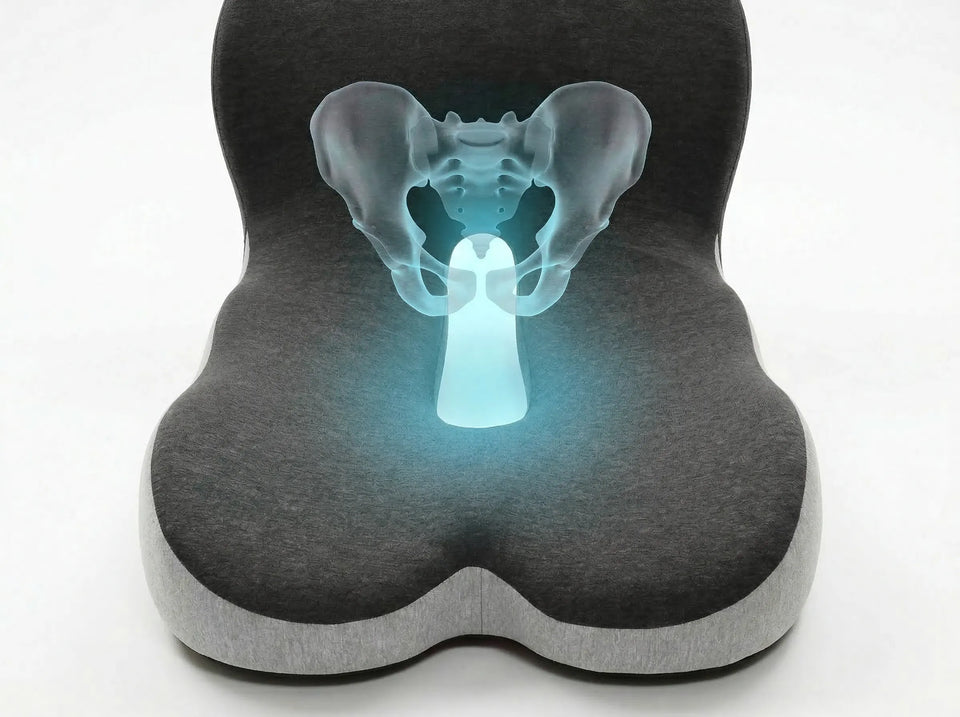 Customer proof image for tailbone relief