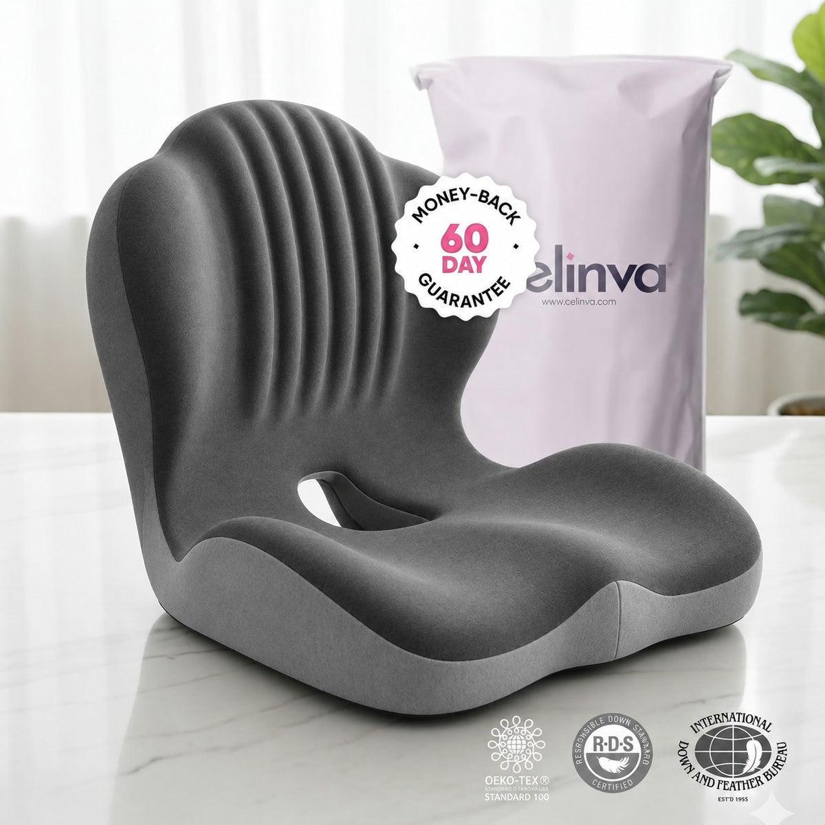 CELINVA orthopedic seat cushion