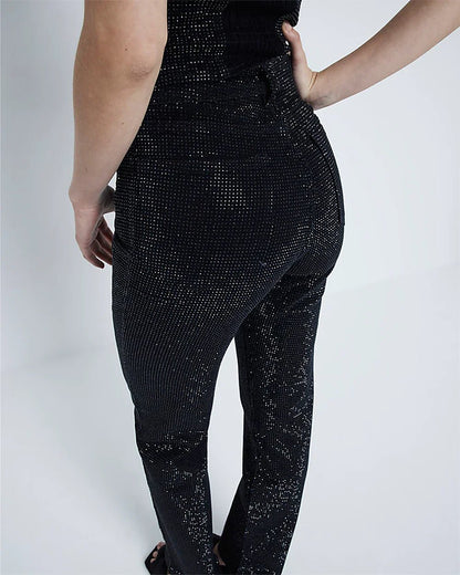 Sparkling Glow Corset & Jeans Set