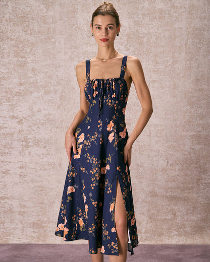 Corset Waist Midi Dress